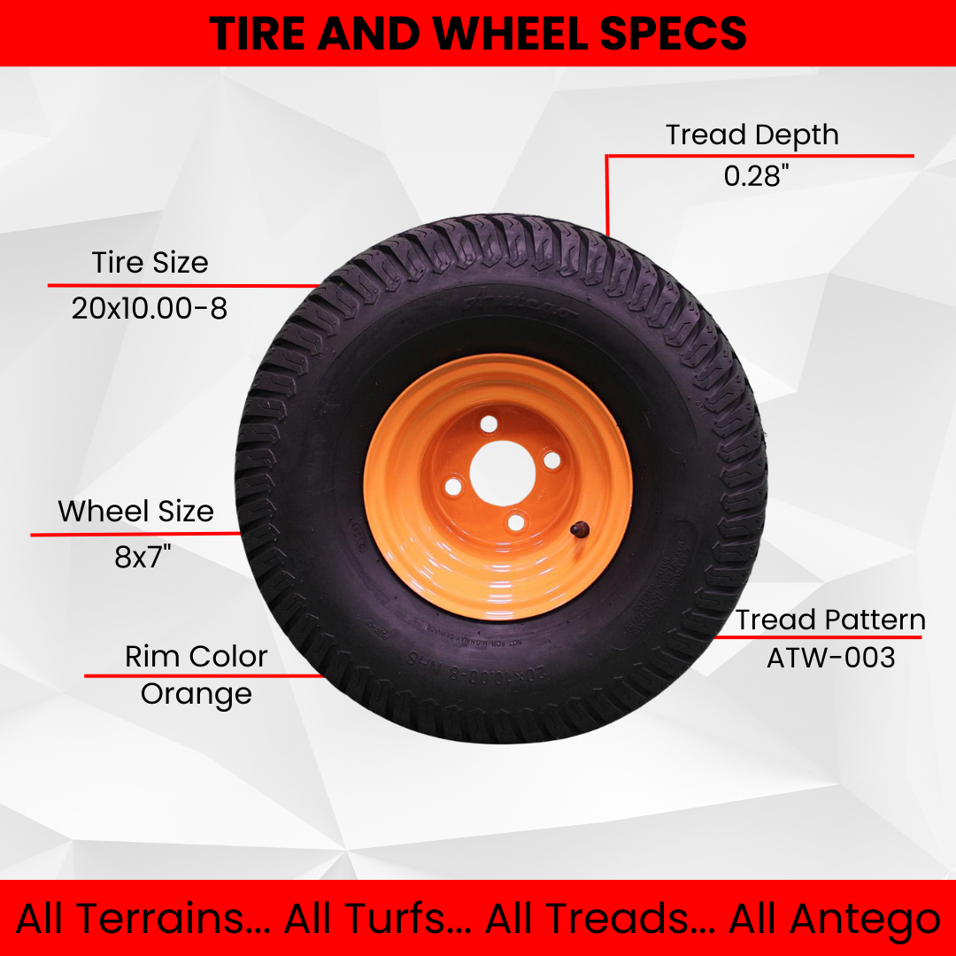 20x10.00-8 Wheel Assembly for Scag
