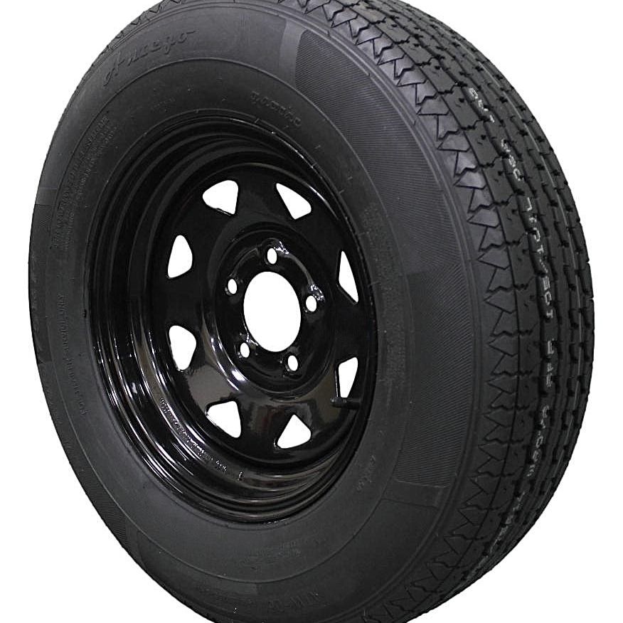 (Set of 4) Antego Tire and Wheel 205/75R14 Trailer Tire – Reinforced 8-Ply-Ply Design, 14.0-Inch Rim – Built for Long-Distance Hauling & Stability | A140554020096108ST20575R14-B4