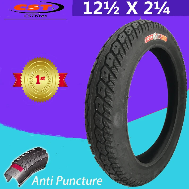 Bicycle Tires 12 1/2 x 2 1/4 CST EBIKE Electric 12inch Bike Tire Folding Bike Kid Balance Bicycle Anti Puncture Tyre 62-203