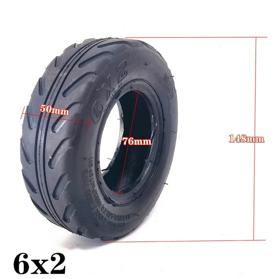 6 Inch 6X2 Wheel Set Out Tire And Inner Tube For Electric Scooter Wheel Chair Truck 6" Tire Tyre Pneumatic Trolley Cart F0