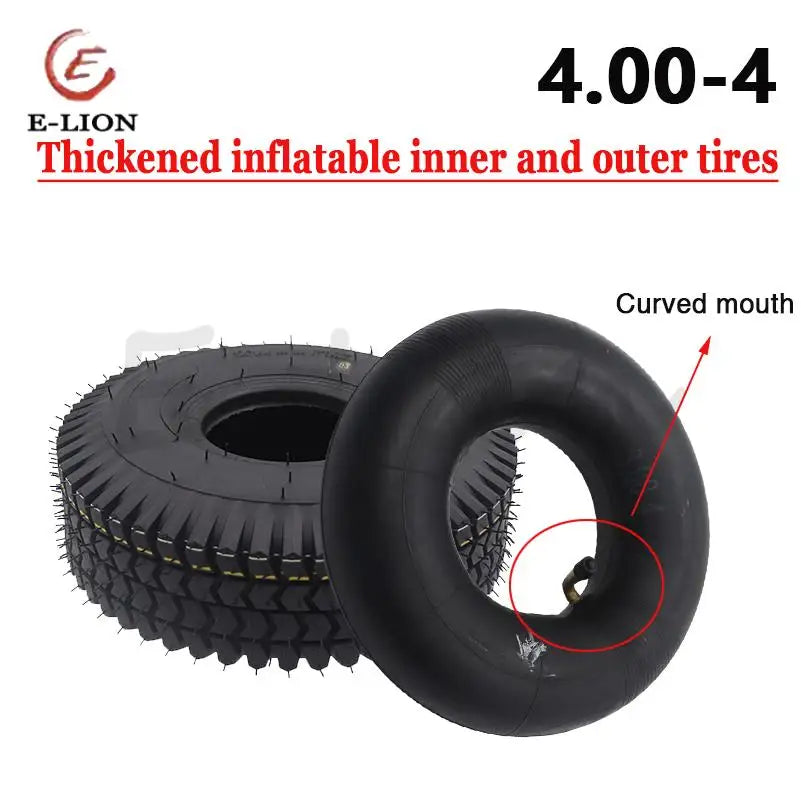 Tire 4.00-4 inner outer tire, electric elderly scooter tire, amusement park 12 inch inner tube outer tire