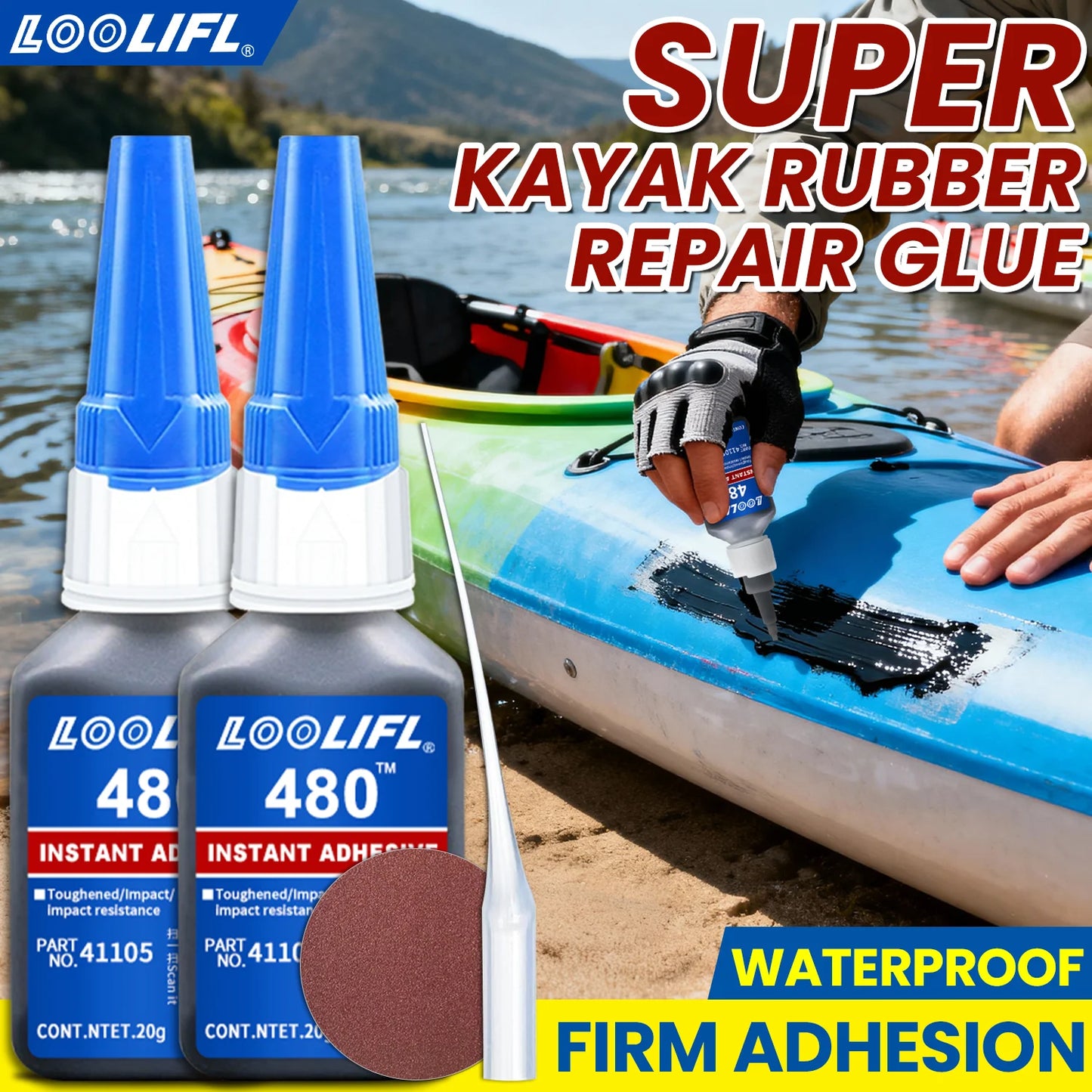 Tire repair adhesive, suitable for cars, motorcycles, bicycles, rubber, seamless and strong bonding, high strength, waterproof