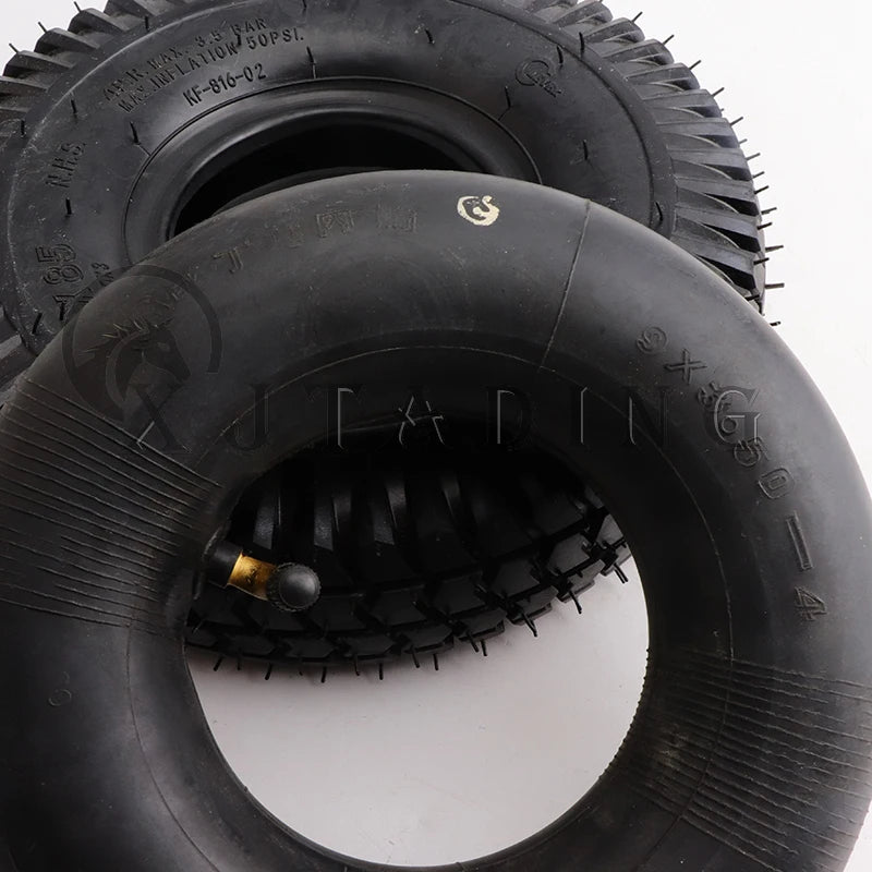 For Knobby Scooter ATV Go Kart Karting Electric Kid Gas Scooter Wheel Chair 260x85 Tire and Inner Tube 3.00-4(10"x3", 260*85)