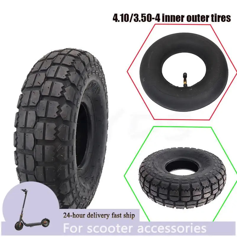 4.10/3.50-4 Tires 4.10-4 3.50-4 Tyre And Inner Tube for Electric Tricycle, Trolley,Electric Scooter,warehouse Car Tire Parts