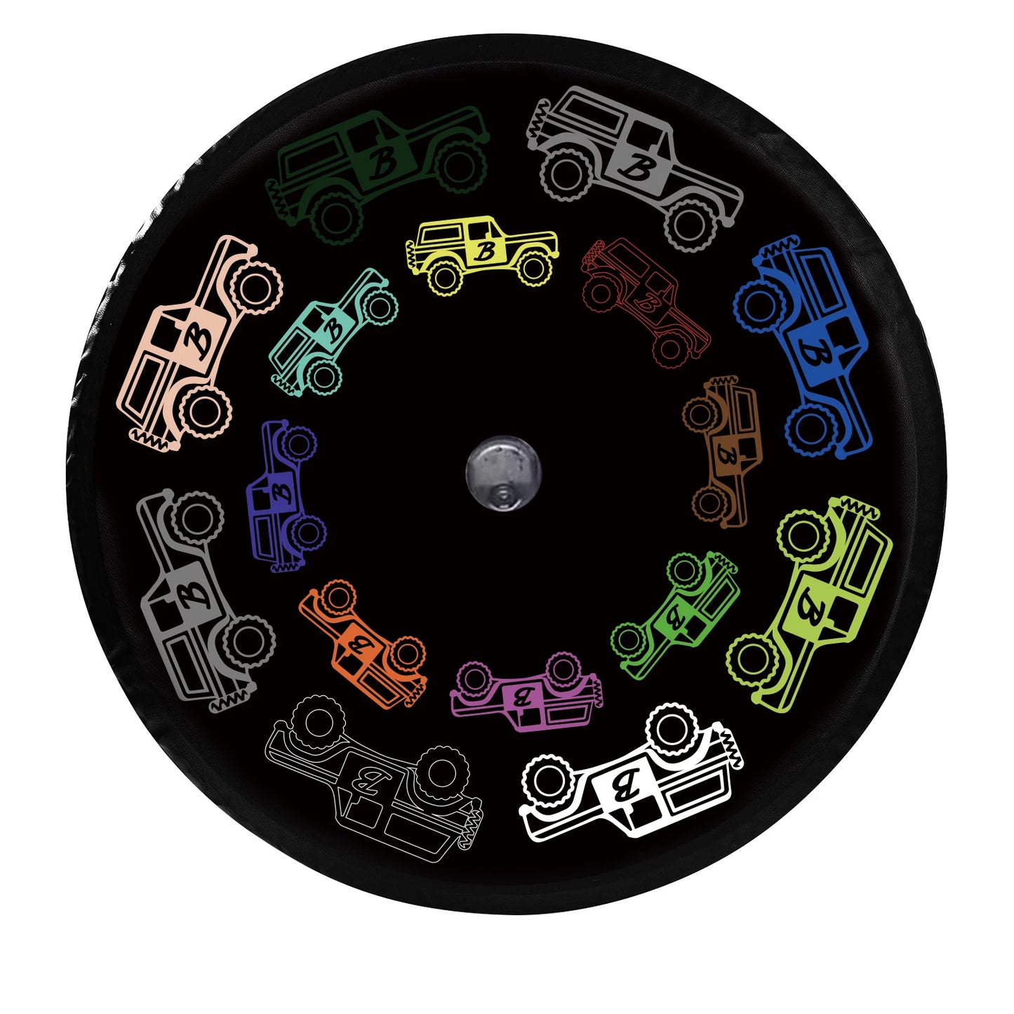 LS AUTO Car Exterior Accessories 32 Inches Spare Tire Cover Back Wheel Cover Storage Bag Protector For Ford Bronco 2021 2022