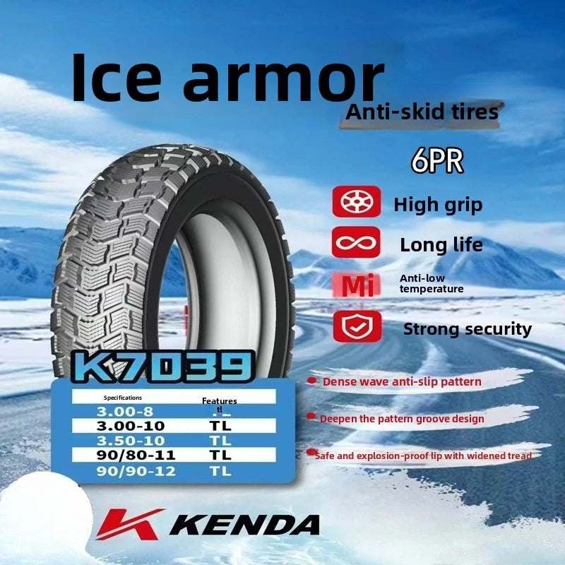 Tubeless 3.00-8 3.00-10 3.50-10 vacuum tire Kenda snow tires tricycle trolley wheelchair tires for Electric Vehicles E-Bike