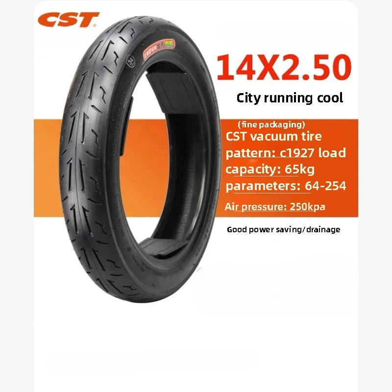 CST Tubeless 14X2.50 For electric vehicle vacuum tire 14x2.50 14 inch 4PR City use C1927