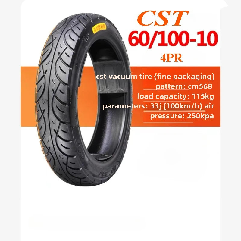 CST Tubeless 60/100-10 For electric vehicle vacuum tire 60/100-10 4PR CM568 City use