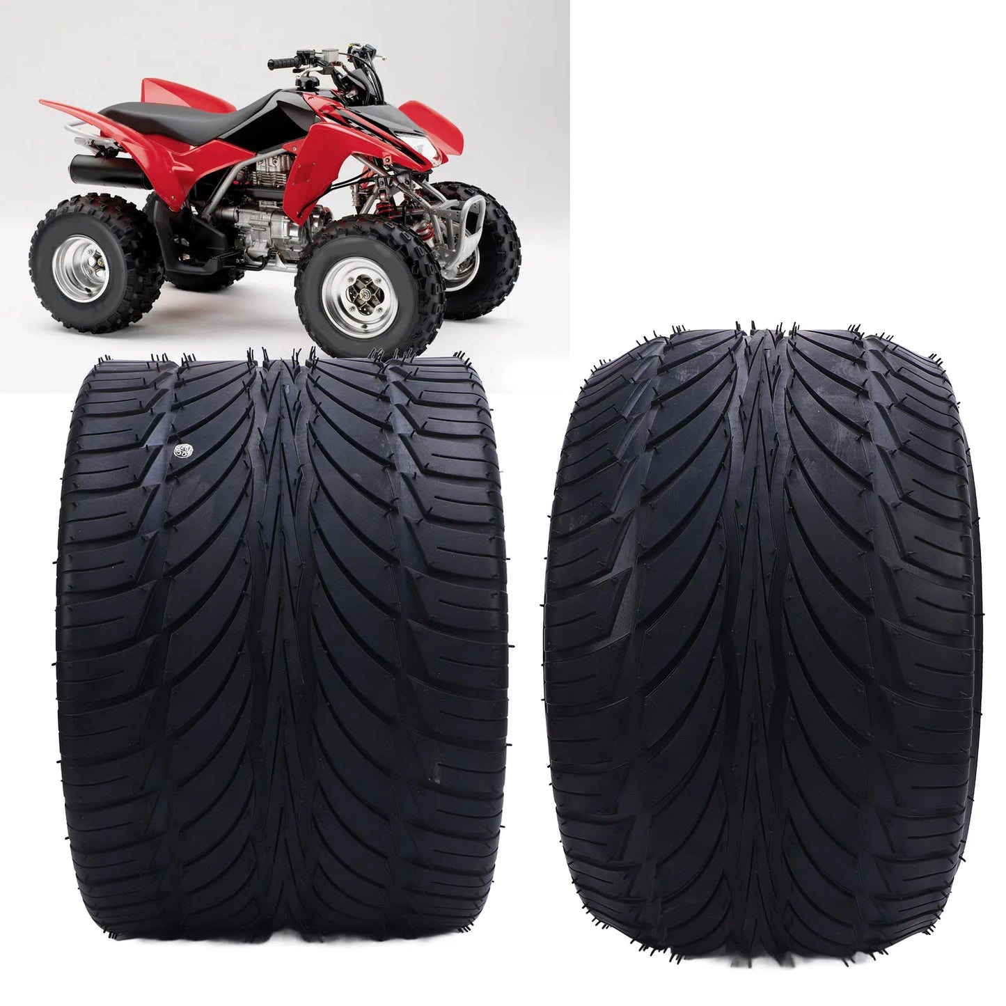 10 Inch 235/30-10 Tire Go Kart Tire All Terrain Multifunction Excellent Traction Rubber for ATV UTV Go Kart Golf Cart Lawn Mower