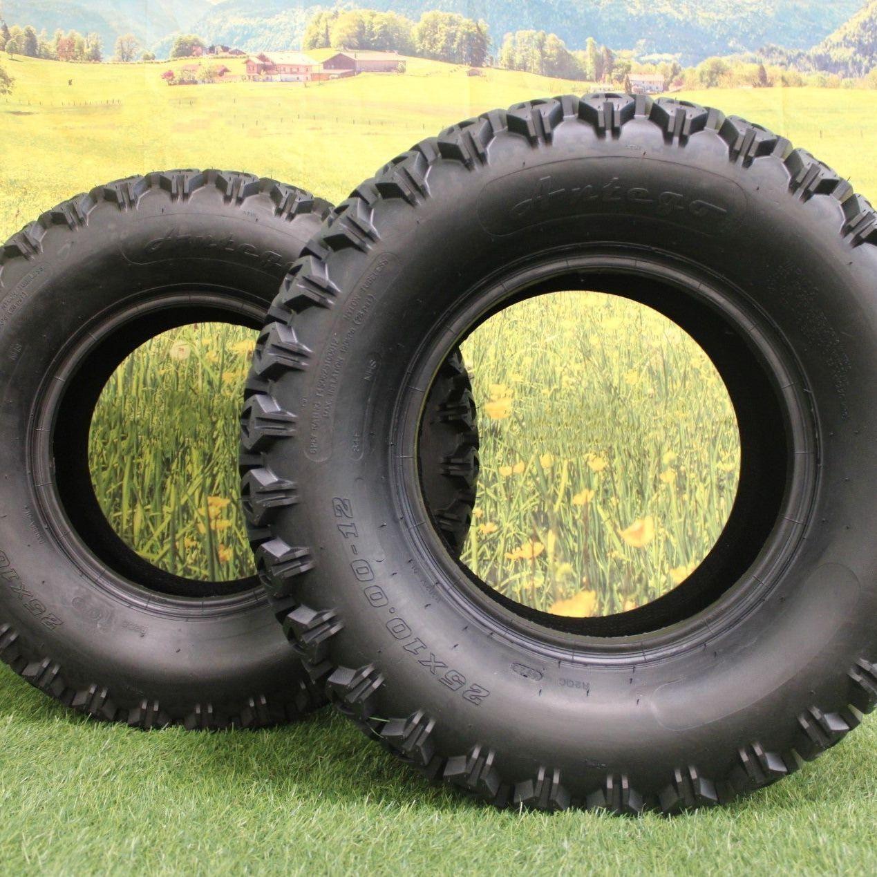 25x10.00-12 Kubota RTV's 900, 1100 & 1140 UTV's Tires 6 Ply (Set of 4)