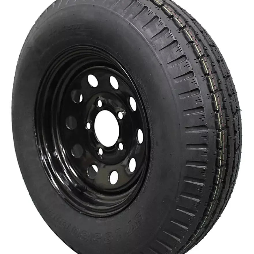 (Set of 2) Antego Tire and Wheel 185/80D13 Highway Terrain – 13.0-Inch Rim, 8-Ply-Ply Strength, Load 94.0, Speed M – Heavy-Duty Trailer Tire | A130454500096206ST18580D13-B2