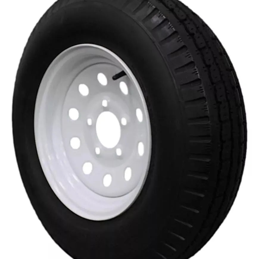 (Set of 2) Antego Tire and Wheel 185/80D13 Highway Terrain Trailer Tire & Wheel – 13.0-Inch Pre-Mounted Rim, 8-Ply-Ply Build, Perfect for Utility & Cargo Use | A130454500116206ST18580D13-B2