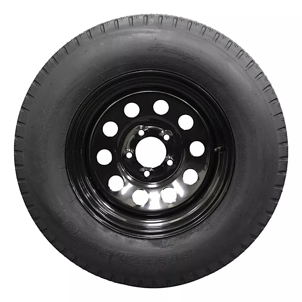 (Set of 4) Antego Tire and Wheel 225/75D15 Highway Terrain Assembly – Optimized for High Load Performance, 15.0-Inch Rim, Load 113.0, Speed M | A15604510096208ST22575D15-B4