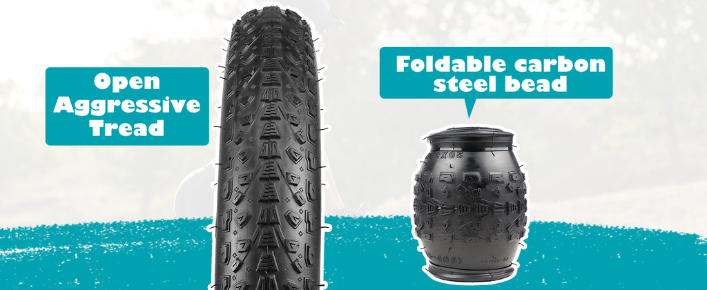 ZUKKA 20/26x3.0 Electric Bike Tire Fat E-Bike Tires Heavy Duty High-Performance Wear-Resistant Mountain Snow Bicycle Tires/Tubes