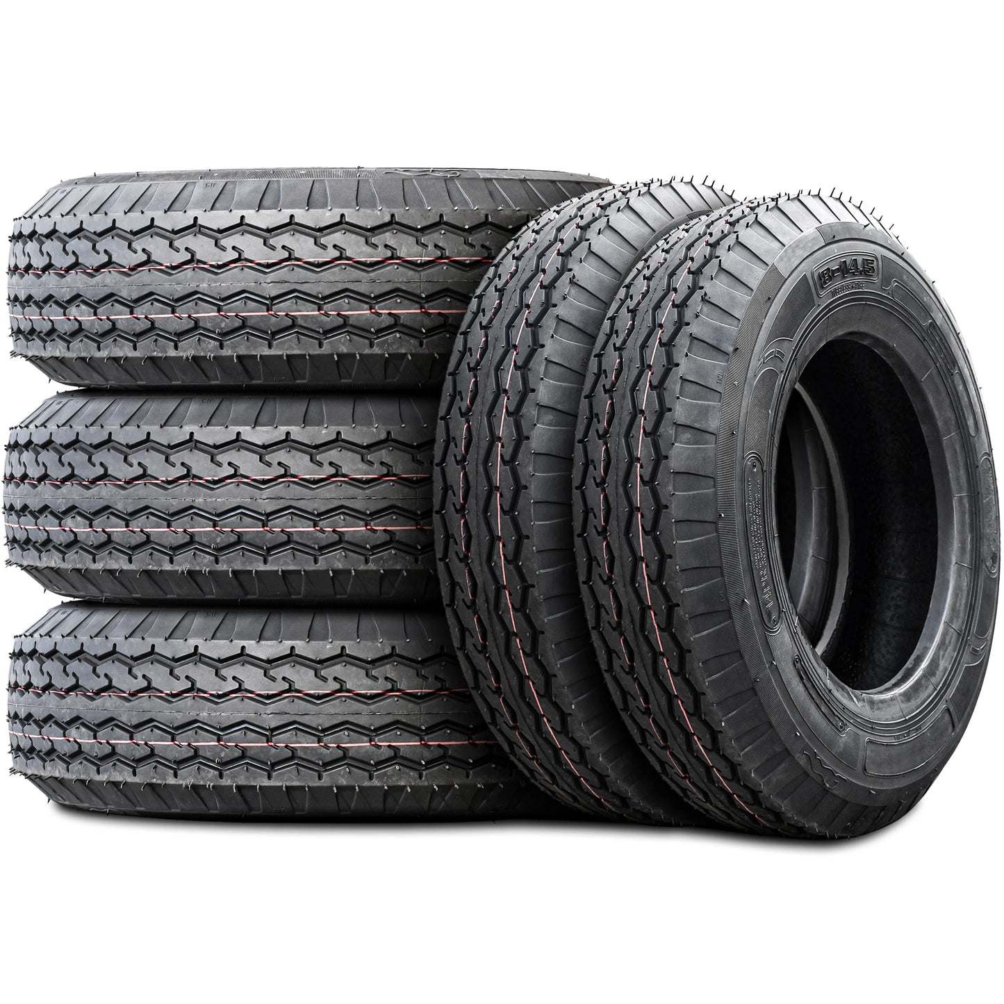 5 Tires Nama NM519 ST 8-14.5 8.00-14.5 G 14 Ply Heavy Duty Mobile Home Trailer
