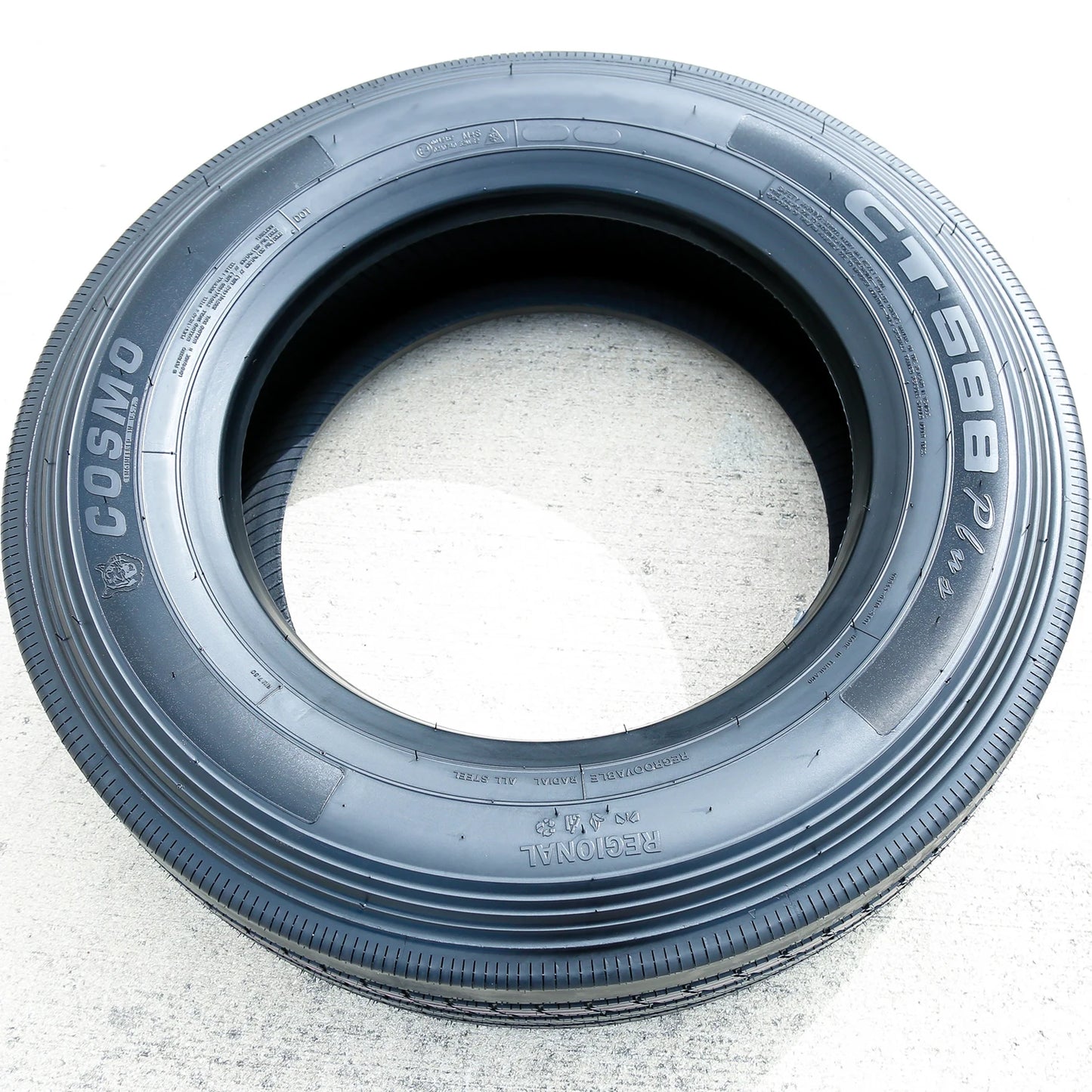 2 Tires Cosmo CT588 Plus 265/70R19.5 Load H 16 Ply All Position Commercial