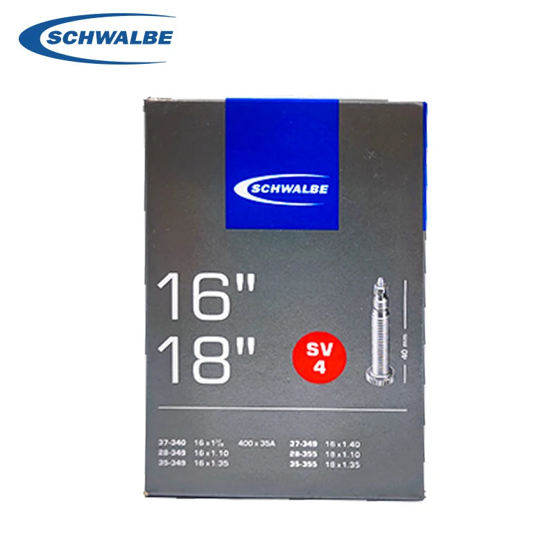 Schwalbe 16/18inch Bicycle Inner Tube 16" 18" for Bike Inner Tube 16x1 3/8 -18x1 1/8 AV4 SV4 Cycling Bicycle Tube Parts