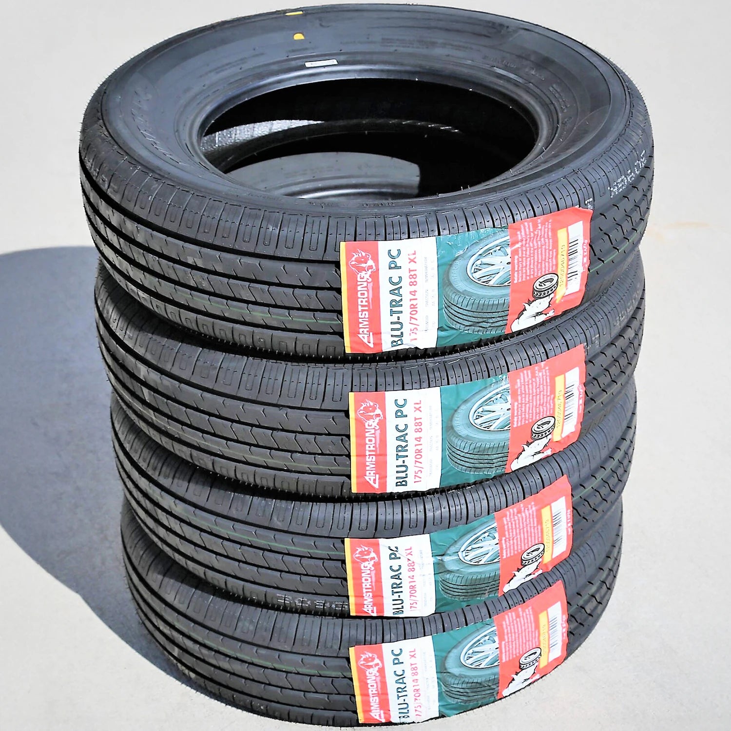 2 Tires Armstrong Blu-Trac PC 175/70R14 88T XL A/S All Season