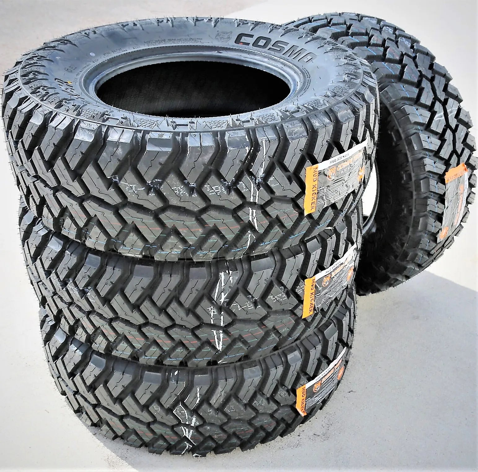 4 Tires Cosmo Mud Kicker LT 35X12.50R20 Load F 12 Ply MT M/T Mud