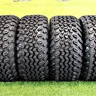 23X10.50-12 with 12x6 Black Aluminum Wheel and Tire Assembly for Golf Cart (Qty: 1)