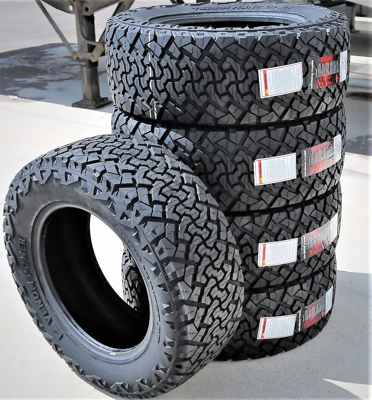 5 Tires Venom Power Terra Hunter X/T LT 35X12.50R18 E 10 Ply Extreme Terrain