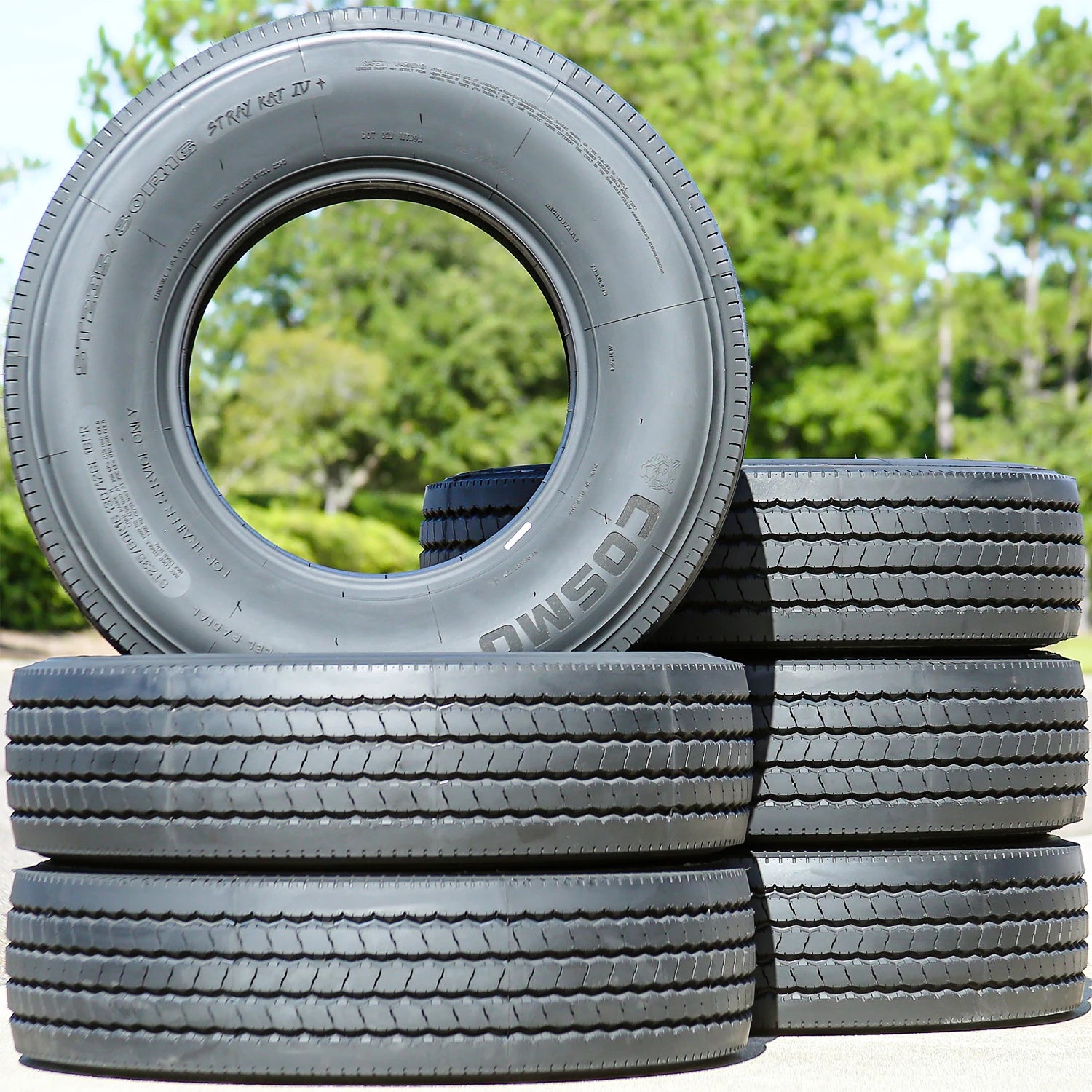 6 Tires Cosmo Stray Kat IV+ All Steel ST 235/80R16 Load H 16 Ply Trailer