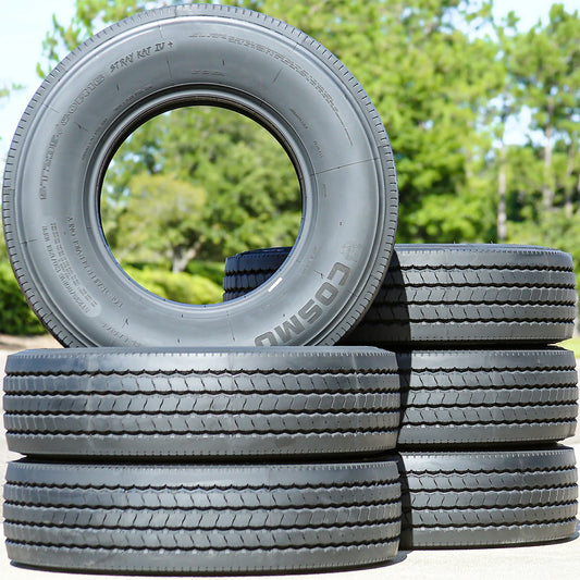 6 Tires Cosmo Stray Kat IV+ All Steel ST 235/80R16 Load H 16 Ply Trailer