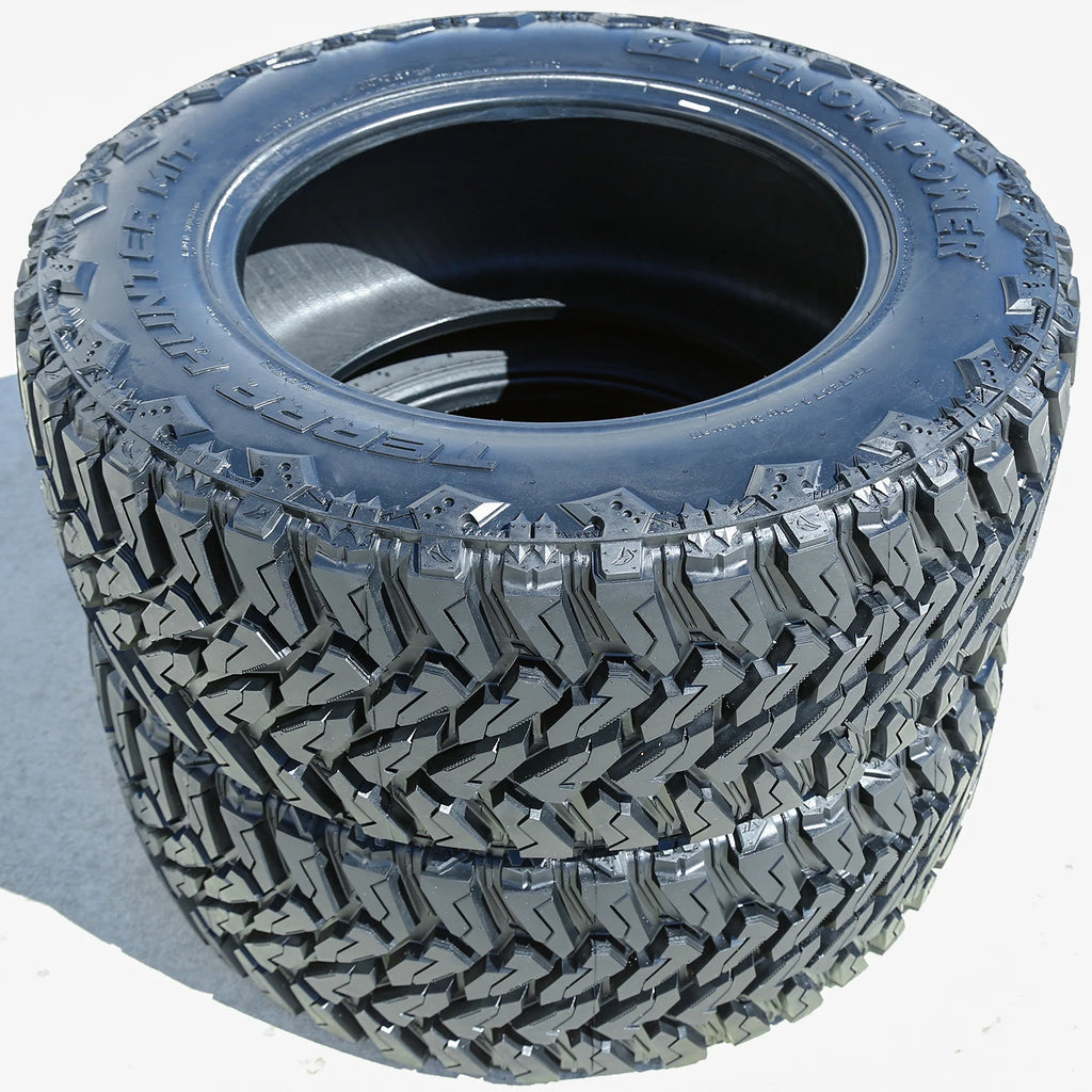 5 Tires Venom Power Terra Hunter M/T LT 35X13.50R20 Load F 12 Ply MT Mud