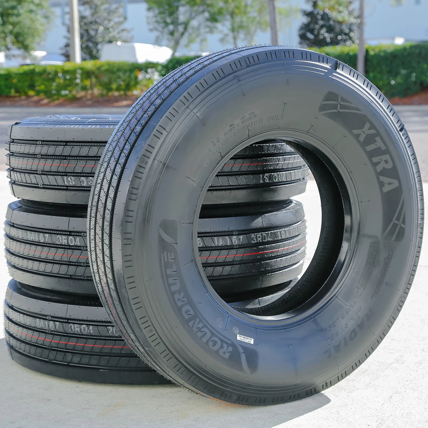 4 Tires Roundrule Xtra All Steel ST 235/85R16 Load G 14 Ply Trailer