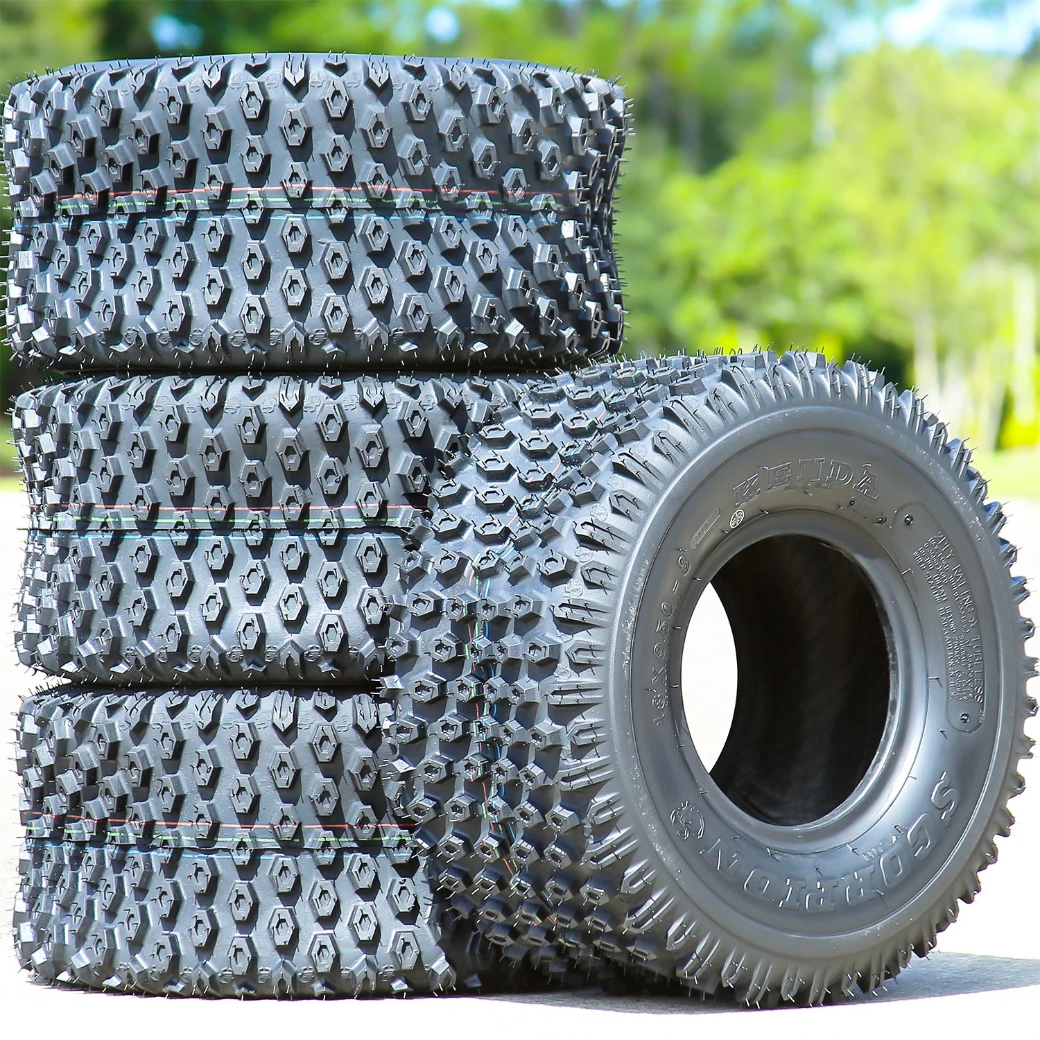 2 Tires Kenda Scorpion Rear 18x9.5-8 18x9.5x8 30F 2 Ply AT A/T ATV UTV
