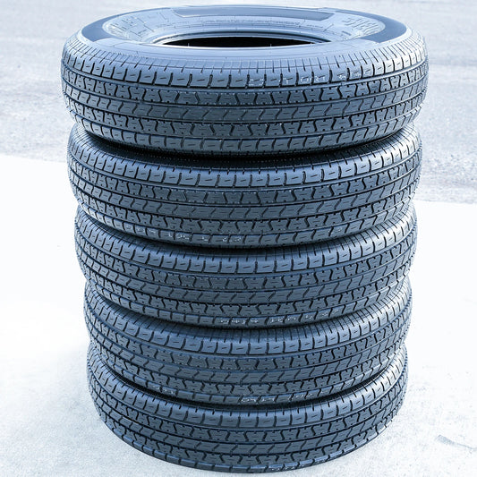 5 Tires WellPlus Power ST-1 Semi-Steel ST 235/80R16 Load F 12 Ply Trailer
