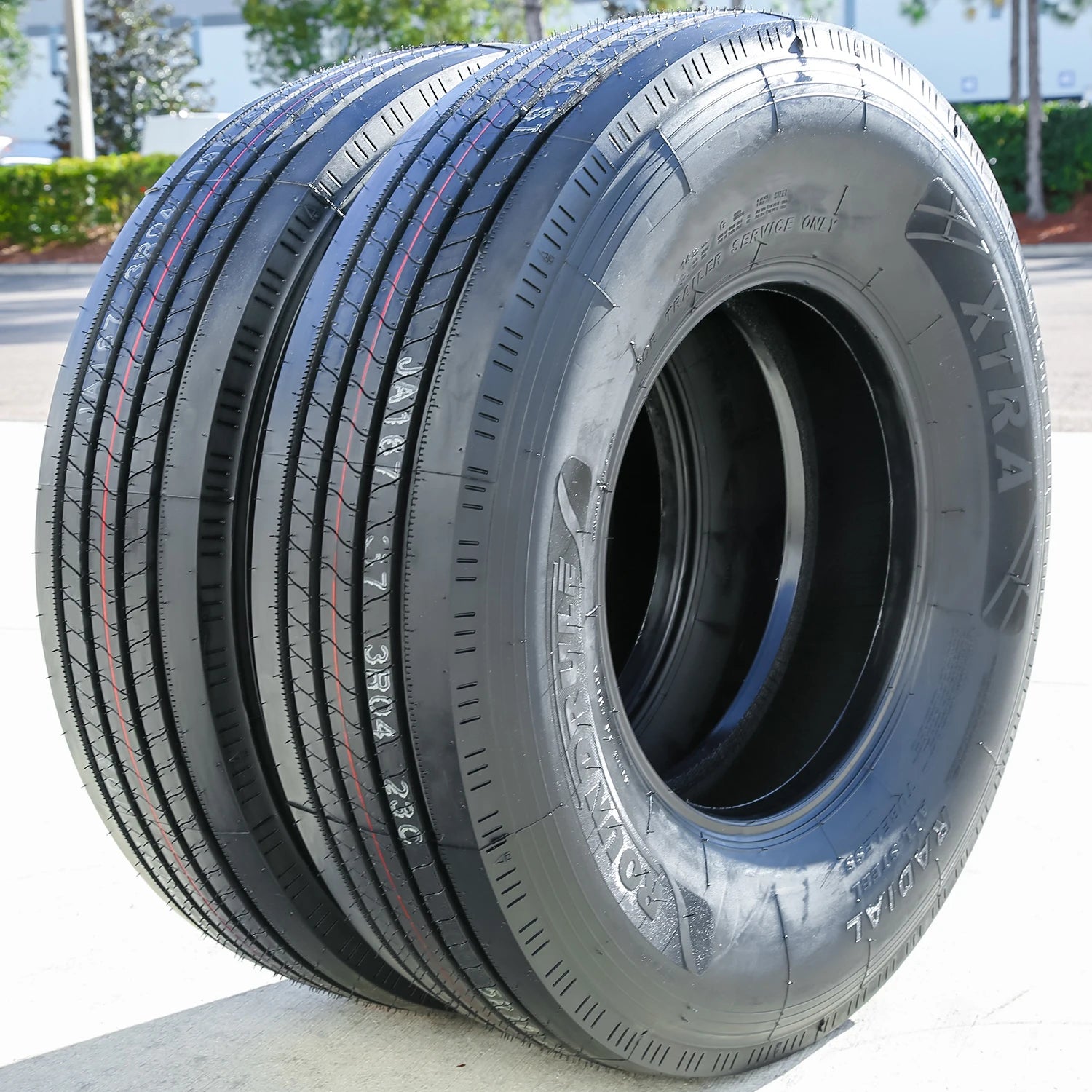2 Tires Roundrule Xtra All Steel ST 235/85R16 Load G 14 Ply Trailer