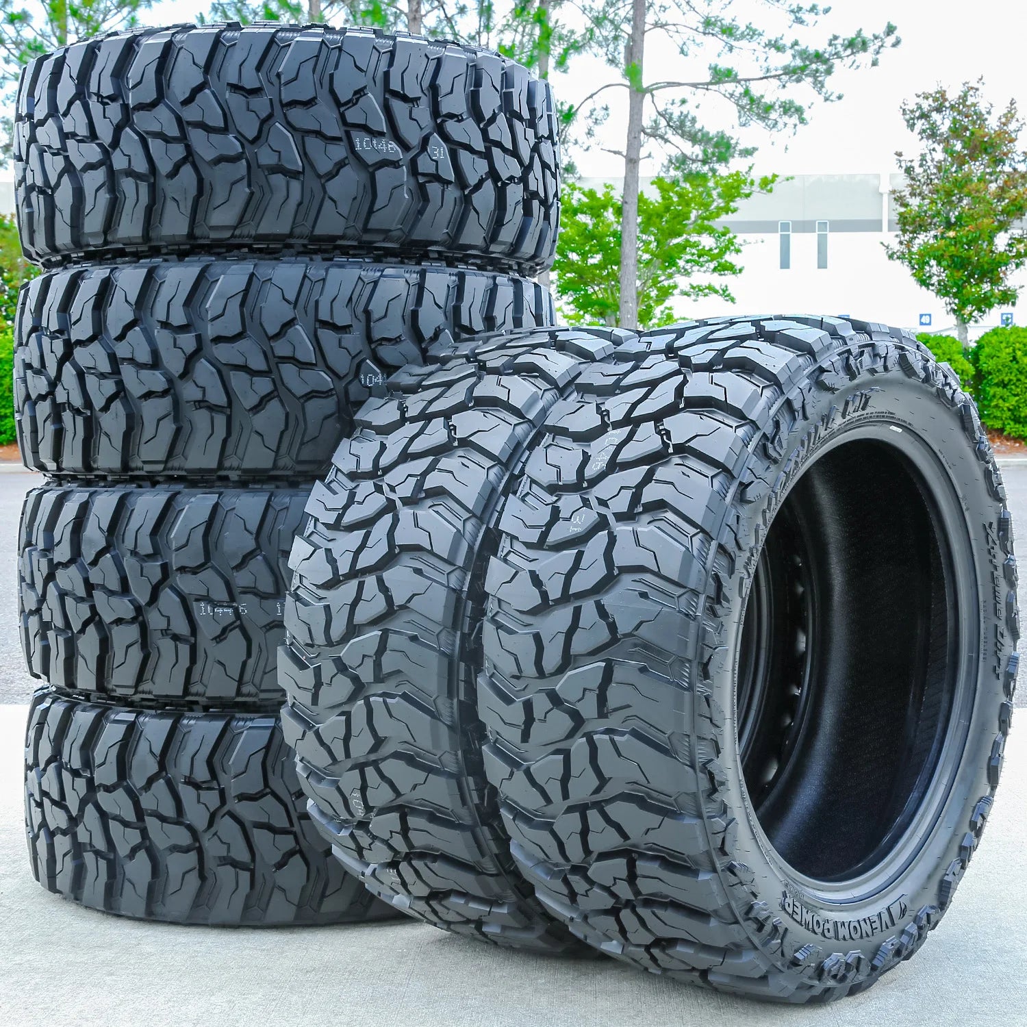 6 Tires Venom Power Swampthing M/T Xtreme Dirt 35X12.50R22 E 10 Ply MT Mud