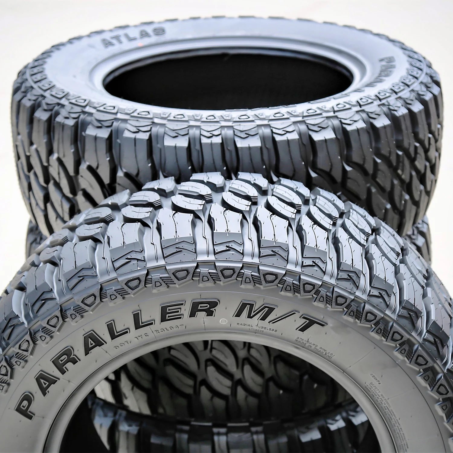 2 Tires Atlas Paraller M/T LT 285/75R16 Load E 10 Ply MT Mud