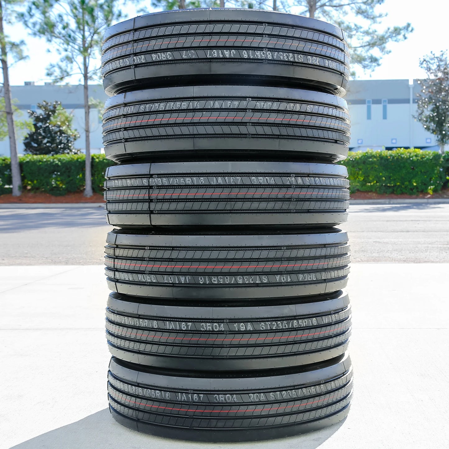 6 Tires Roundrule Xtra All Steel ST 235/85R16 Load H 16 Ply Trailer