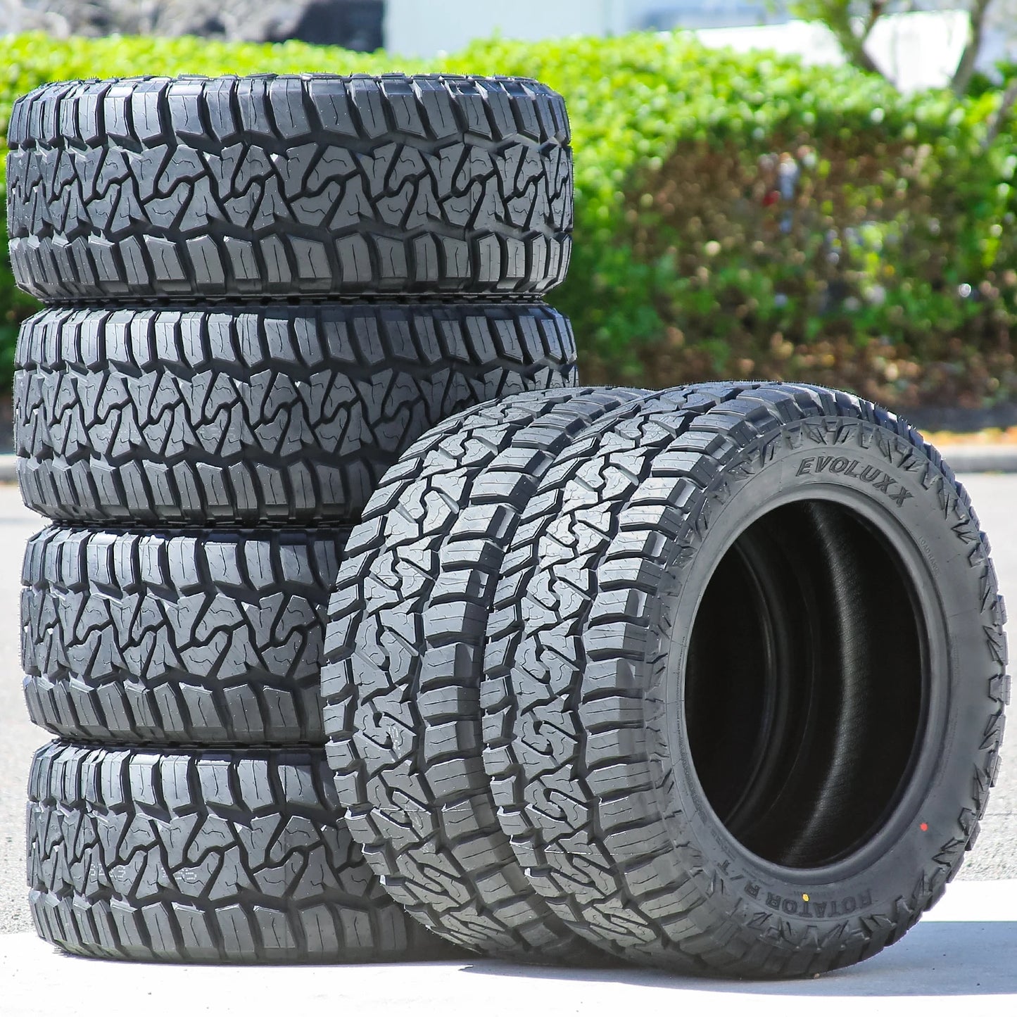 6 Tires Evoluxx Rotator R/T LT 37X13.50R20 Load F 12 Ply RT Rugged Terrain