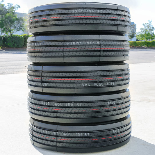 5 Tires Roundrule Xtra All Steel ST 235/80R16 Load H 16 Ply Trailer