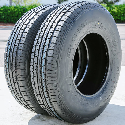 2 Tires Roundrule ST Radial ST 235/85R16 Load F 12 Ply Trailer