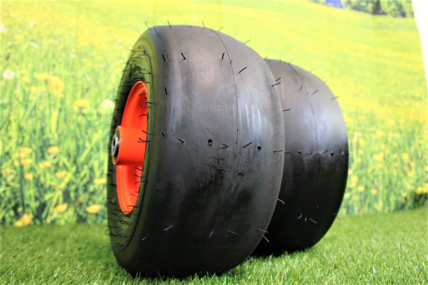 13x6.50-6 Bad Boy Pneumatic Orange Assemblies.  Replaces 022-2006-00 .  (Set of 2)