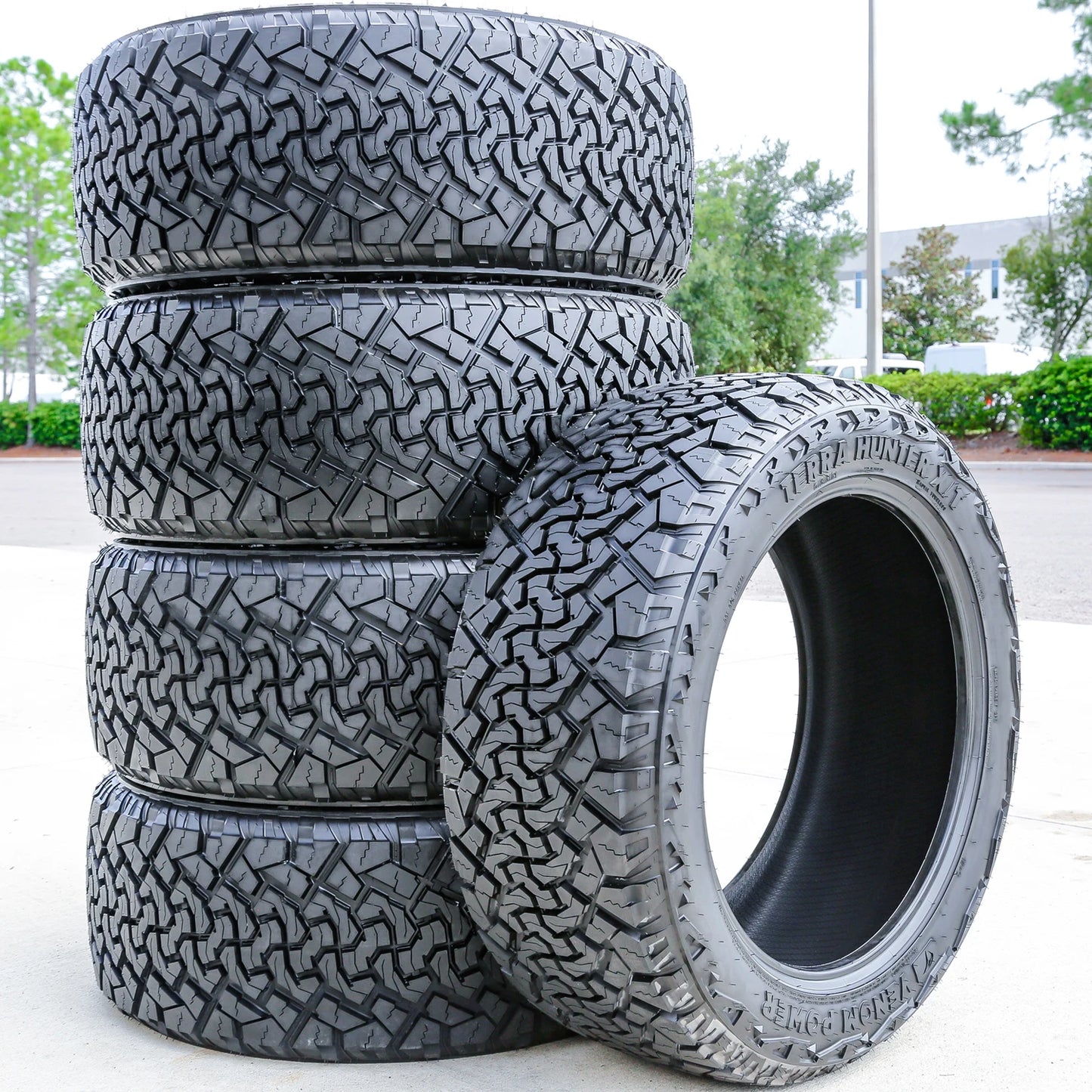 5 Venom Power Terra Hunter X/T LT 37X13.50R24 E 10 Ply Extreme Terrain Tires