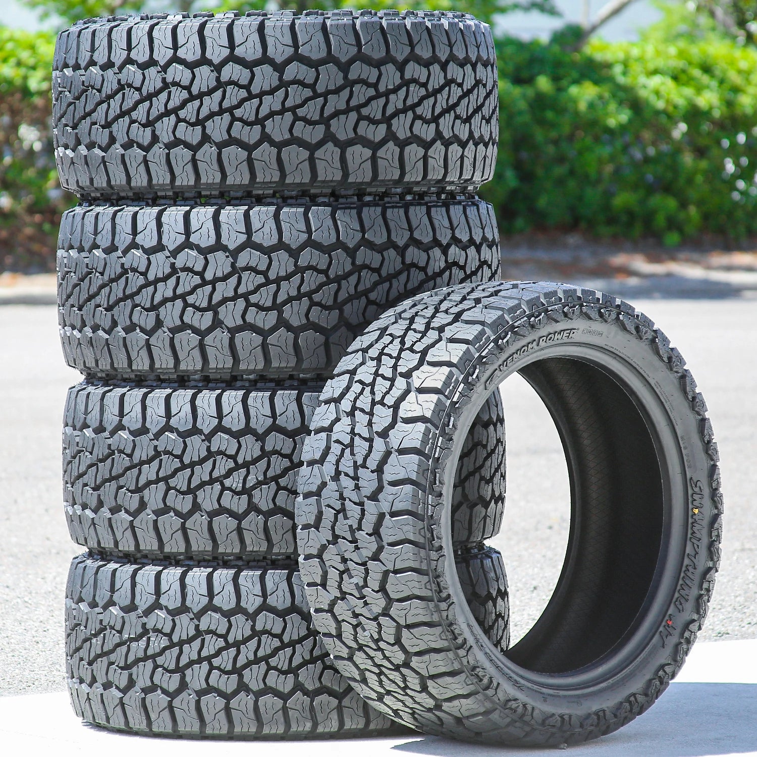5 Tires Venom Power Swampthing A/T Xtreme Dirt LT 33X12.50R22 Load F 12 Ply AT