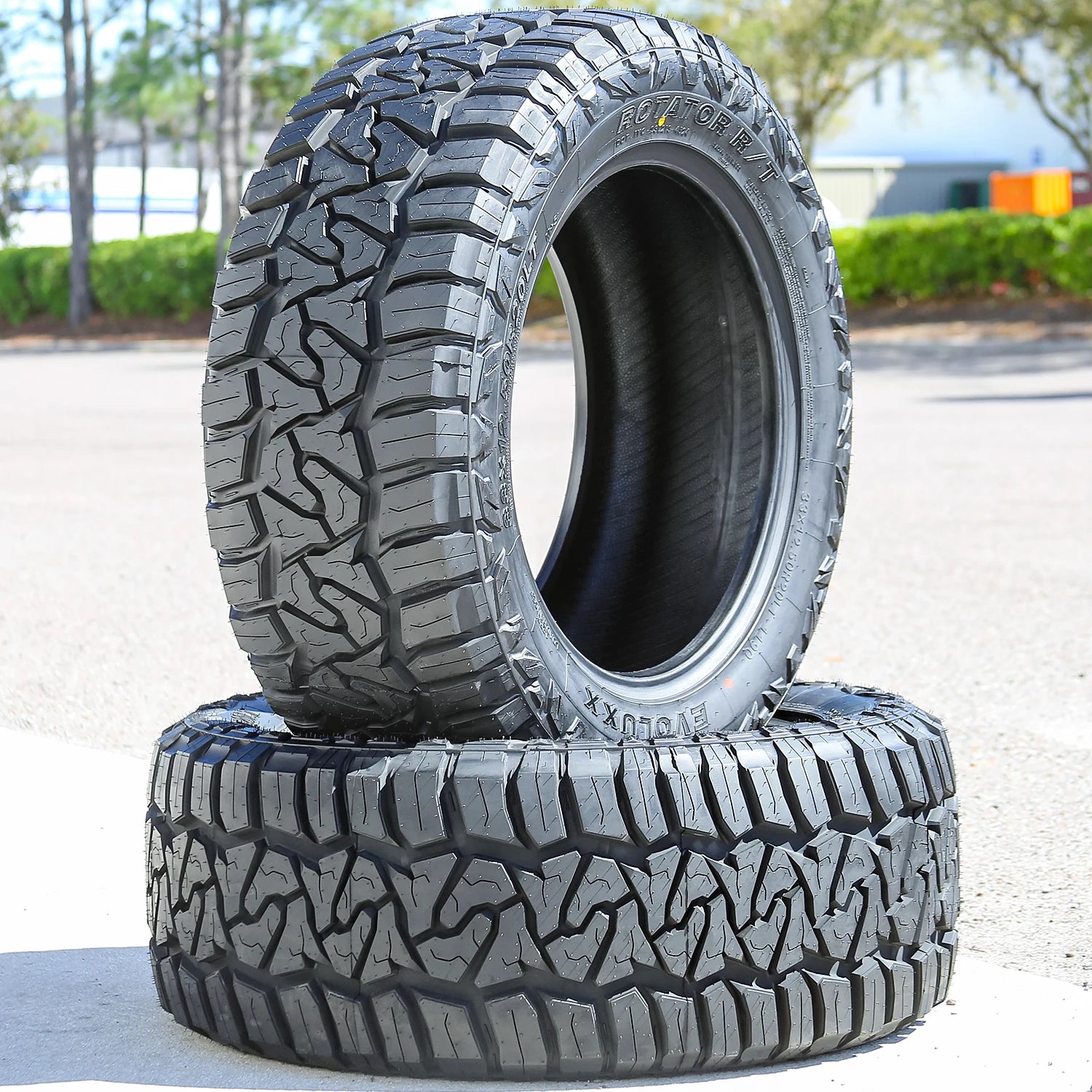 2 Tires Evoluxx Rotator R/T LT 33X12.50R20 Load F 12 Ply RT Rugged Terrain