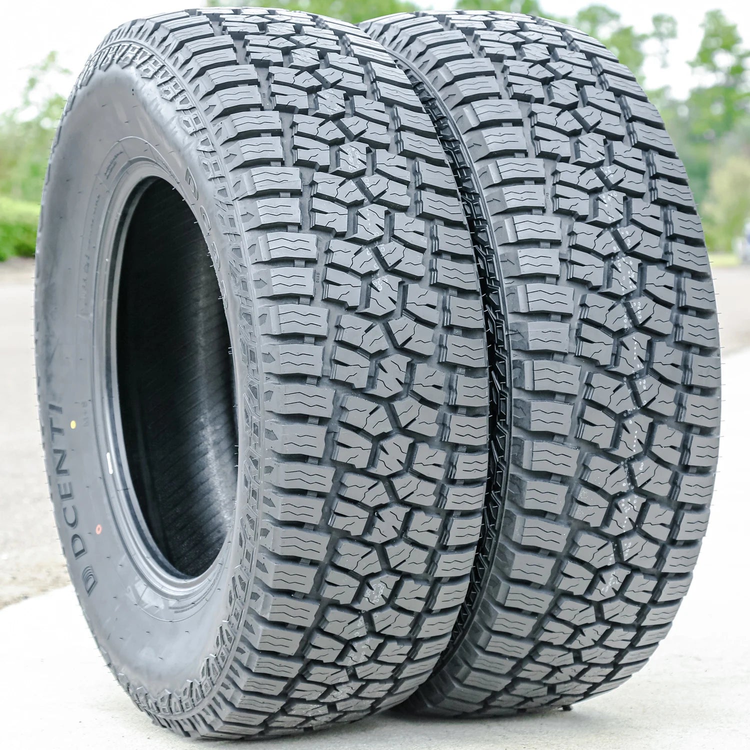 2 Tires Dcenti DC88 AT Semi-Steel LT 33X12.50R20 Load F 12 Ply A/T All Terrain