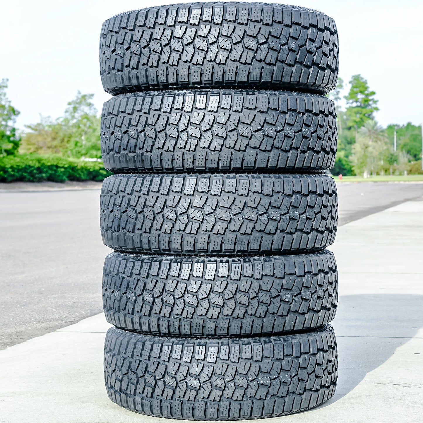 6 Tires Dcenti DC88 AT Semi-Steel LT 33X12.50R20 Load F 12 Ply A/T All Terrain