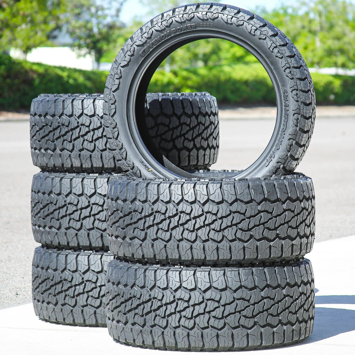 6 Tires Venom Power Swampthing A/T Xtreme Dirt LT 33X12.50R22 Load F 12 Ply AT