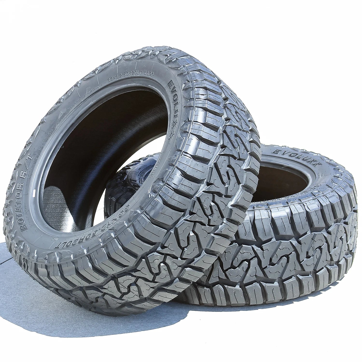 6 Tires Evoluxx Rotator R/T LT 33X12.50R20 Load F 12 Ply RT Rugged Terrain