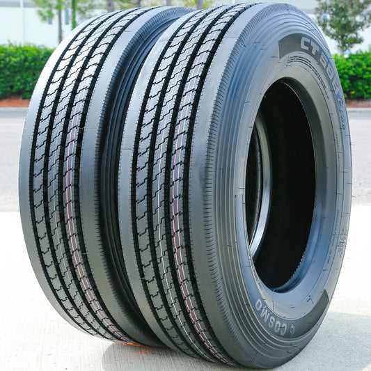 2 Tires Cosmo CT588 Plus 265/70R19.5 Load H 16 Ply All Position Commercial