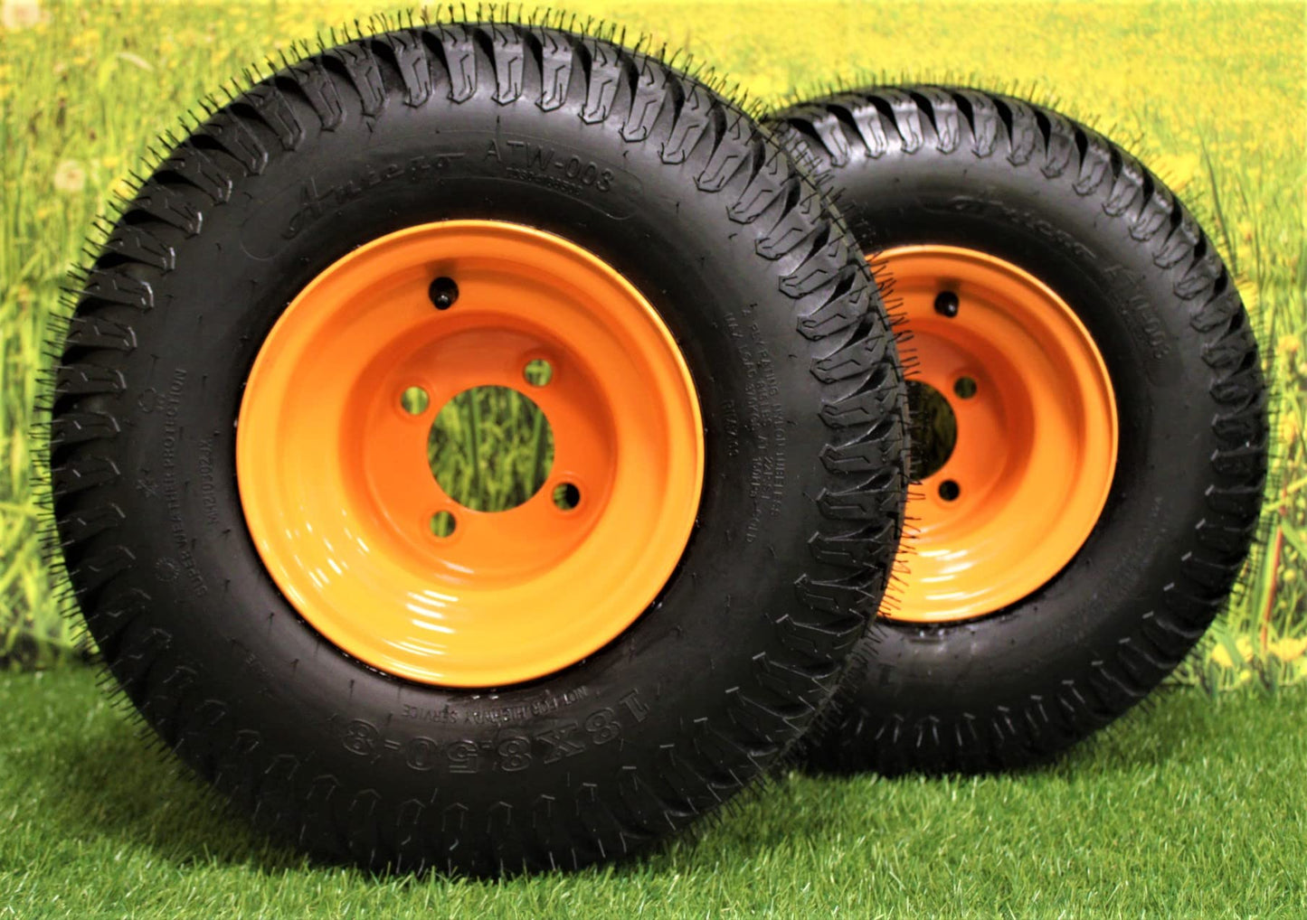 18x8.50-8 Scag SWZT Walk-behind 48” 52” 61” Rear Wheel Assemblies - Replaces 481867 (Set of 2)