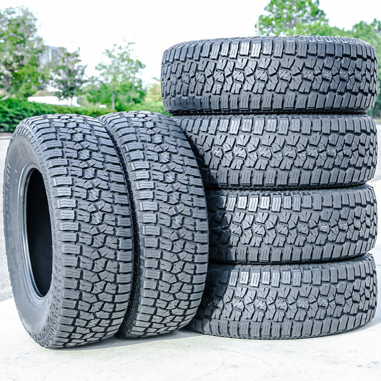 6 Tires Dcenti DC88 AT Semi-Steel LT 33X12.50R20 Load F 12 Ply A/T All Terrain