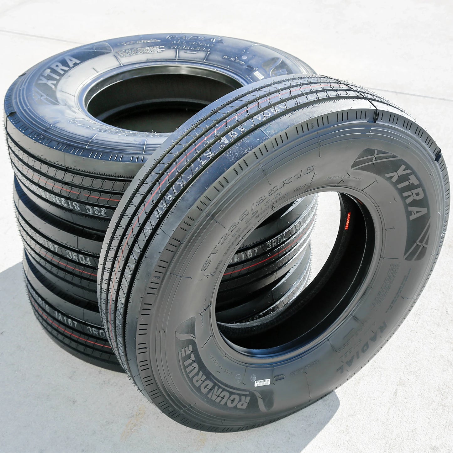 6 Tires Roundrule Xtra All Steel ST 235/85R16 Load H 16 Ply Trailer